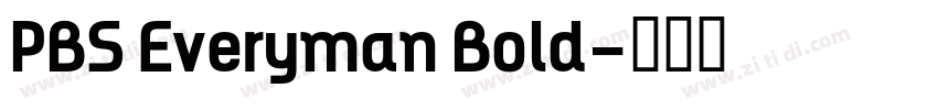 PBS Everyman Bold字体转换